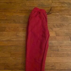 Red sweats